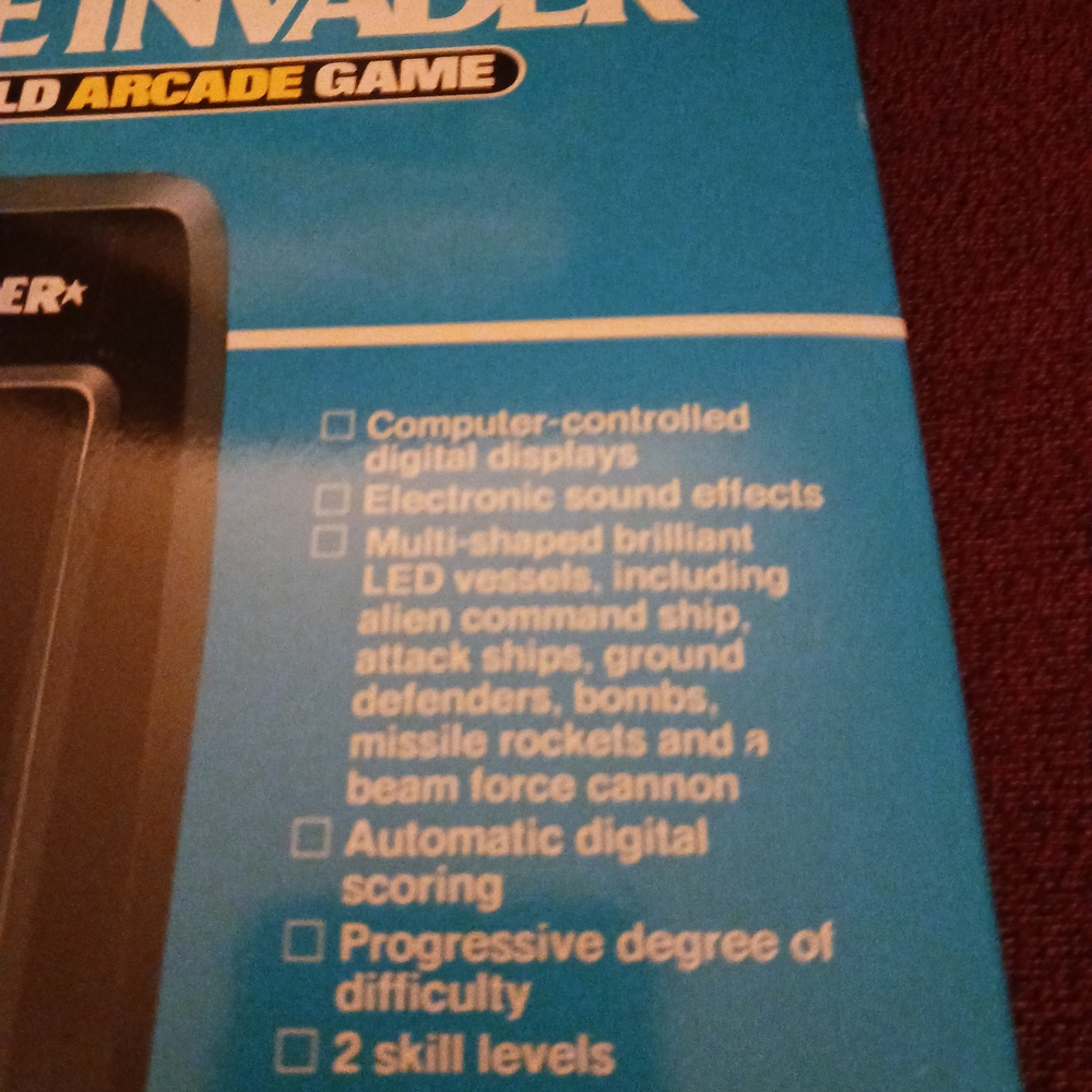 Entex Space Invader Handheld Game - Picture 3 of 3